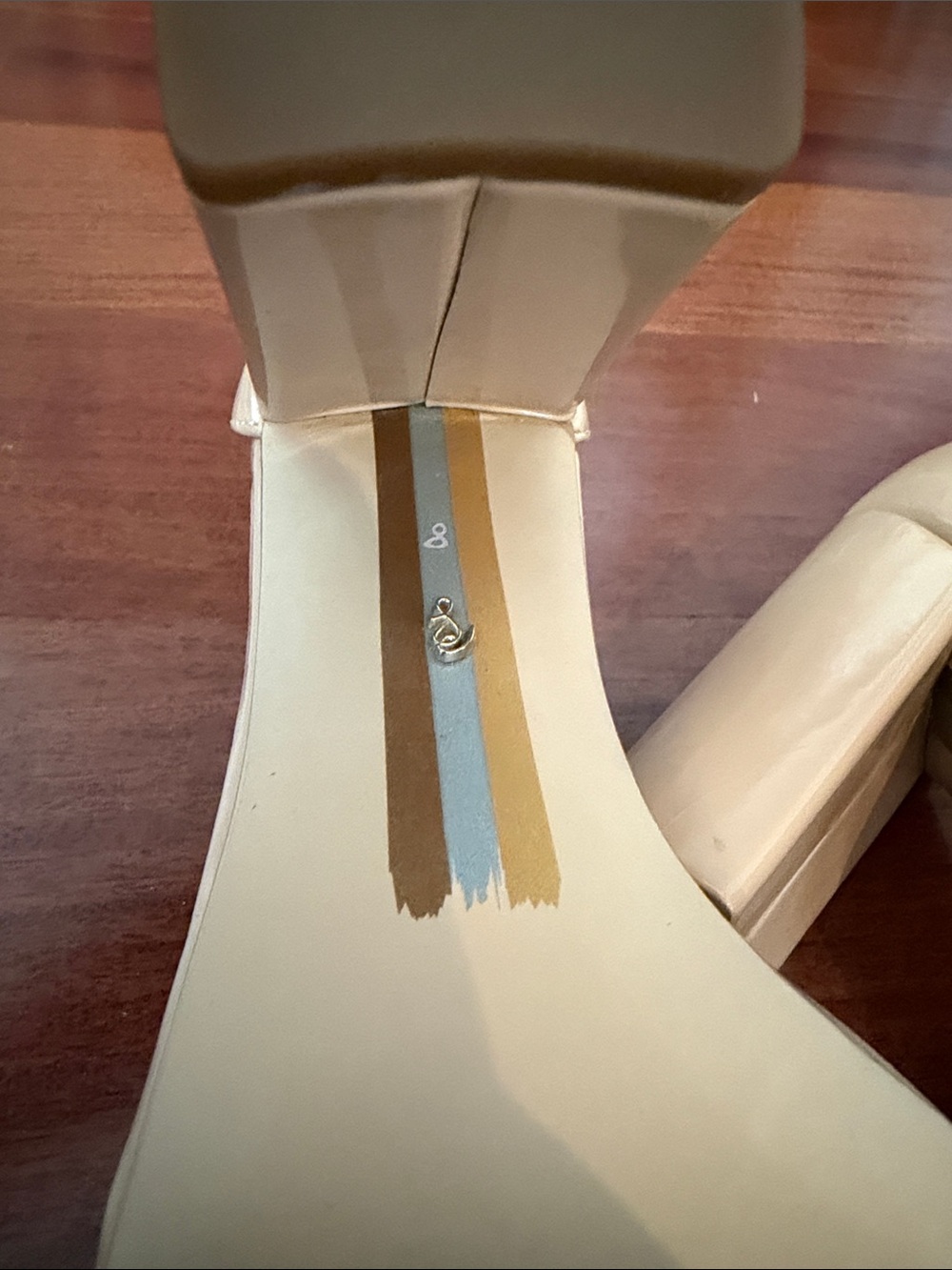 Sam Edelman Nude Patent Block Heel Sandals - Picture 6 of 6